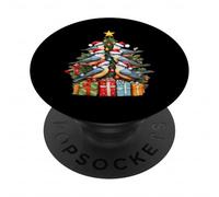 Árbol de Navidad de pájaro trepador PopSockets PopGrip Adhesivo