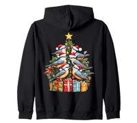 Árbol de Navidad de pájaro trepador Sudadera con Capucha