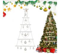 Árbol De Navidad De Pared - LED De Madera Iluminada, Decoración De Pared De Árbol De Navidad Con Diseño De Escala | Colgante De Madera Brillante, Accesorios De Fotografía De Decoración De Pared Para