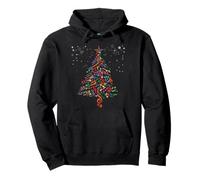 Árbol de Navidad de partituras Musicales, símbolos y Signos | Sudadera con Capucha
