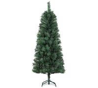 HOMCOM Árbol de Navidad 180 cm Árbol de Navidad Artificial con 528 Ramas y Patas de Metal Árbol Navideño para Salón Interior Verde