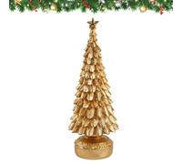 Árbol de Navidad de resina, decoración para escritorio, estatuas | Figuritas de árbol de Navidad de resina, decoración para fiestas, interior y exterior, jardín, patio, escritorio