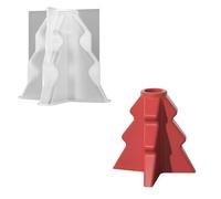 Árbol de Navidad de silicona fundido para manualidades de celebración y decoración de interiores de vacaciones, herramienta de manualidades