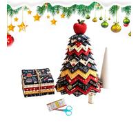 Árbol de Navidad de Tela Hazlo Tú Mismo Con Guía Suave Gruesa Acolchada DIY