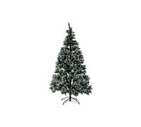 Árbol de Navidad DKD Home Decor Blanco Rojo Verde PVC Piñas Nevado 125 x 125 x 210 cm