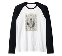 Árbol de Navidad en el Castillo de Windsor Camiseta Manga Raglan