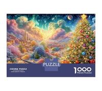 Árbol de Navidad en una Ciudad Nevada Puzzle De 1000 Piezas Diversión De Ingenio para Adultos Y Niños 38x26cm/1000pcs