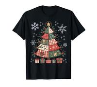 Árbol de Navidad Festivo a Juego con diseño de Retazos Familiares Camiseta