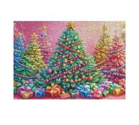 Árbol de Navidad Gigante Puzzle 300 Piezas Desafío Impossible Extremo Tiempo Feliz Rompecabezas para Adultos Aliviar Estrés Decoración Hogar 3D Maquetas Construir 300 PCS