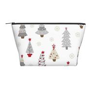 Arbol De Navidad Gris Pastel, Bolsa de artículos de tocador Bolsa de Maquillaje Bolsa de cosméticos Bolsa de artículos de tocador de Viaje portátil
