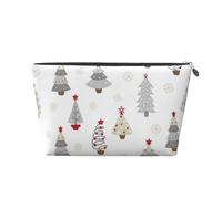 Arbol De Navidad Gris Pastel, Bolsa de artículos de tocador Bolsa de Maquillaje Bolsa de cosméticos Bolsa de artículos de tocador de Viaje portátil