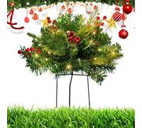 Árbol De Navidad Iluminado,Soporte De Trípode para Macetero De 40 X 45 Cm - Follaje Realista para Decoración Navideña | para Sendero Y Fiesta