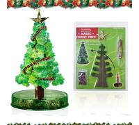 Árbol de Navidad mágico, árbol de Navidad mágico de crecimiento, árbol de papel mágico, árbol de cristal para bricolaje, mini árbol de Navidad, regalo para niños y niñas (árbol de Navidad)