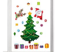 Árbol de Navidad magnético para refrigerador, Papá Noel, árbol de Navidad, imanes de, magnéticos, árbol de Navidad, refrigerador, Pegatinas magnéticas para refrigerador, 35 x 25 x 1 cm
