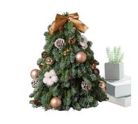 Árbol de Navidad Mini - Pino artificial con | Pequeño árbol de con decoraciones navideñas, para al aire libre, dormitorio, salón, cocina, granja, oficina, dormitorio jardín y