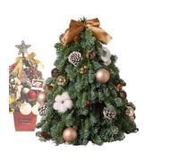 Árbol de Navidad mini - Verduras artificiales realistas - Árbol de con decoración navideña, para , interiores, exteriores, dormitorio, salón, oficina, jardín, porche o terraza