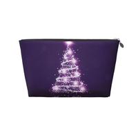 árbol de Navidad Morado, Bolsa de artículos de tocador Bolsa de Maquillaje Bolsa de cosméticos Bolsa de artículos de tocador de Viaje portátil
