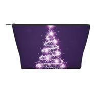 árbol de Navidad Morado, Bolsa de artículos de tocador Bolsa de Maquillaje Bolsa de cosméticos Bolsa de artículos de tocador de Viaje portátil