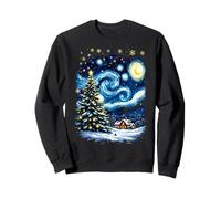 Árbol de Navidad Noche Estrellada Van Gogh Winter Wonderland Sudadera