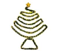 Árbol de Navidad para colgar, árbol de Navidad para colgar, árbol de Navidad hecho a mano para montar en la pared, colgantes que ahorran espacio, suministros de fiesta, decoración de árbol