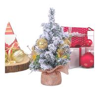 Árbol de Navidad para el escritorio, decoración navideña, árbol de Navidad artificial para mesas y tableros de mesa, para invierno, escritorio, mesa de comedor, repisa de chimenea, alféizar de ventana
