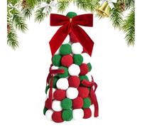 Árbol de Navidad para escritorio, con , hecho a mano, pequeño árbol de Navidad vintage, para mesa, dormitorio, apartamento, cocina, baño, aula, jardín