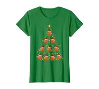Árbol de Navidad Piña Luces de Navidad Fruta Vegana Camiseta, Mujer, Verde Kelly, XL