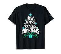 Árbol de Navidad Playero, Deseo navideño, decoración Costera Camiseta