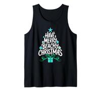 Árbol de Navidad Playero, Deseo navideño, decoración Costera Camiseta sin Mangas