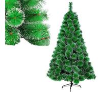 Arbol de Navidad Pleagable Robusto Apariencia Pino Real Aguja de Pino, Arbol Navidad Artificial Verde con Soporte Metal Facil Montaje (180cm 230Tips, ARBOL Navidad Pino con Nieve)