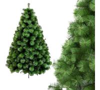 Arbol de Navidad Pleagable Robusto Apariencia Pino Real Aguja de Pino, Arbol Navidad Artificial Verde con Soporte Metal Facil Montaje (150cm 150Tips, ARBOL Navidad Pino Clasico)