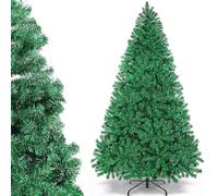 Arbol de Navidad Plegable Muy Frondoso Robusto Mayor Densidad y Ramas, Arbol Navidad Artificial Verde con Soporte Metal Facil Montaje para Decoracion Interior y Exterior (150cm-550Tips)
