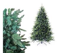 Arbol de Navidad Plgable Verde, Arbol Navidad Artificial Pino Robusto Soporte Metalico Combinacion entre 2 Tipos Ramas para Decoracion Exterior e Interior (180cm-720Tips)