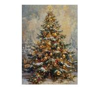 Árbol de Navidad Puzzle 300 Piezas Desafío Intelectual Avanzado Regalos del Festival Rompecabezas para Adultos Obra De Arte Colorido DIY Creativo Decoración Hogar 300 PCS