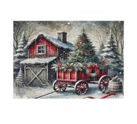 Árbol de Navidad Puzzles 300 Piezas Impossible 3D Vacaciones de Navidad Rompecabezas para Adultos Desafío Intelectual Estera Portátil DIY Moderno Creativo 300 PCS