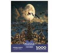 Árbol de Navidad Puzzles Imposible,desafío for Adults Arte Juego EduGatoivo 1000 Piezas Obra De artee De Juego De para Adultos Y Niños Mayores De 12 Años 38x26cm/1000pcs