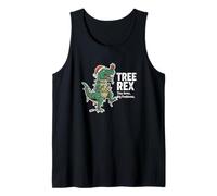 Árbol de Navidad Rex Tiny Arms Big Problems Funny Camiseta sin Mangas