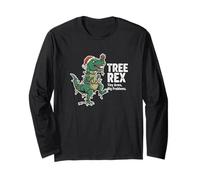 Árbol de Navidad Rex Tiny Arms Big Problems Funny Manga Larga