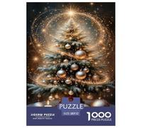 Árbol de Navidad Rompecabezas Imposible,desafío for Adults Interesante Juego EduGatoivo 1000 Piezas Obra De Arte De Juego De para Adultos Y Niños Mayores De 12 Años 52x38cm/1000pcs