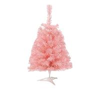 Árbol de Navidad rosa sin luz, árbol de Navidad entero para interior, hotel, escuela