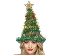Árbol de Navidad Sombrero Estrella Abeto Bolas Mujer Accesorio Disfraz