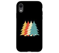 Árbol de Navidad Vintage clásico Retro Festivo Vibes Pinetree Carcasa para iPhone XR