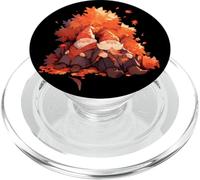Árbol de otoño gnomo Hojas Que Caen Acción de Gracias PopSockets PopGrip para MagSafe