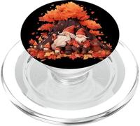 Árbol de otoño gnomo Hojas Que Caen Acción de Gracias PopSockets PopGrip para MagSafe