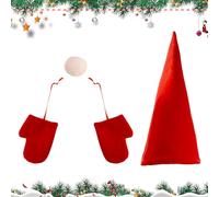 Árbol de Papá Noel, de de peluche | Decoración de la parte del árbol de Navidad, para interior al aire libre reunión invierno casa escena traje