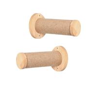 Árbol de pared para gatos, pared de escalada para gatos, rascador de madera después del establo y escalera segura, 2 unidades, muebles para mascotas montados en la pared, para escalar