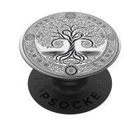 Árbol de saúco pagano, paganismo, árbol de la Magia, Ogham PopSockets PopGrip Adhesivo