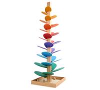 Árbol de Sonido Montessori, Juguetes de Madera con 30 Piezas de Canica para Niños y Niñas - Conjunto de Árbol de Canicas Montessori con 10 pequeñas Bolas para niños y niñas