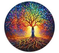 Árbol de sueños Brillo Colorido Puzzle de 1000 Piezas Puzzle para Adultos Relajación Puzzle para Toda la Familia Decoración Regalo 1000pcs (67.5x67.5cm)