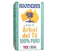 Arbol de Te 100% Puro - Tea Tree Oil Australiano Garantizado - Tratamiento Natural para Acne, Granos, Hongos Uñas, Picaduras Insectos, Piojos - Aceite de Árbol de Té Frasco 15 ml Bioderm Tongil